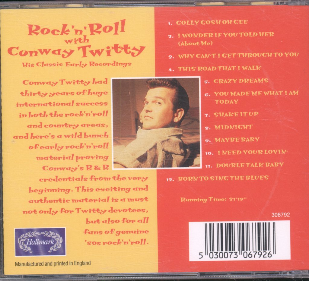 Conway Twitty - Rock 'N' Roll With Conway Twitty - Cd