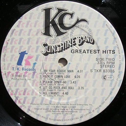 KC & The Sunshine Band - Greatest Hits - Lp