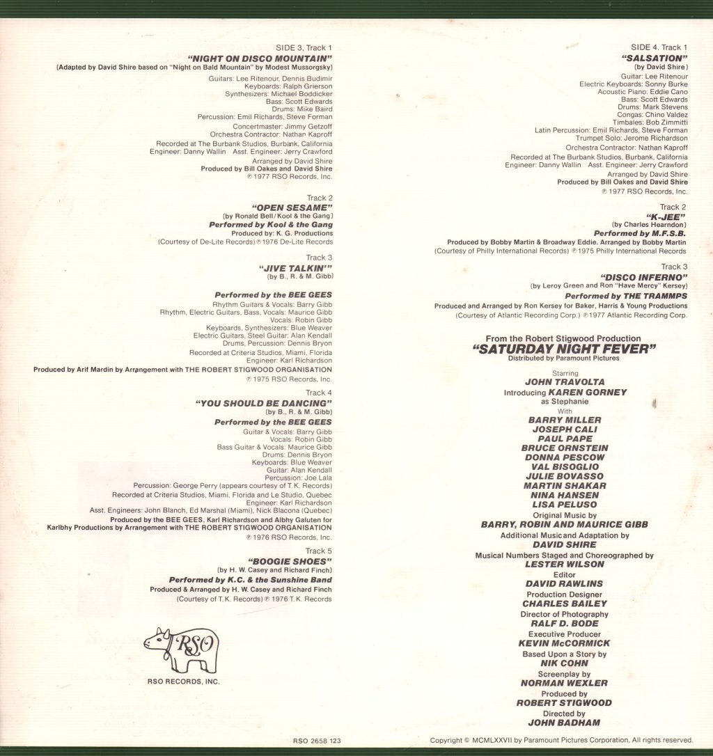 Various Artists - Saturday Night Fever (Original Movie Soundtrack) - Double Lp