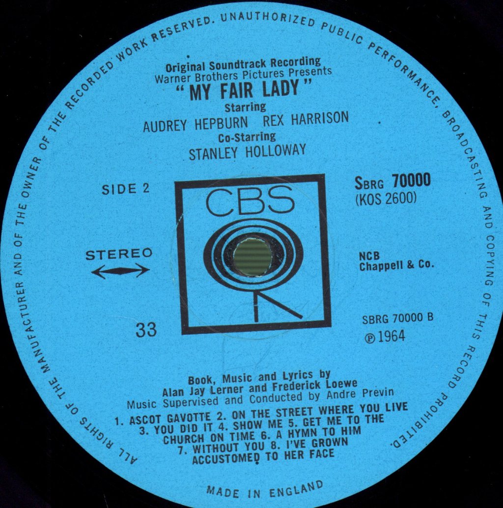 Various Artists - My Fair Lady (Original Sound Track Recording) - Lp