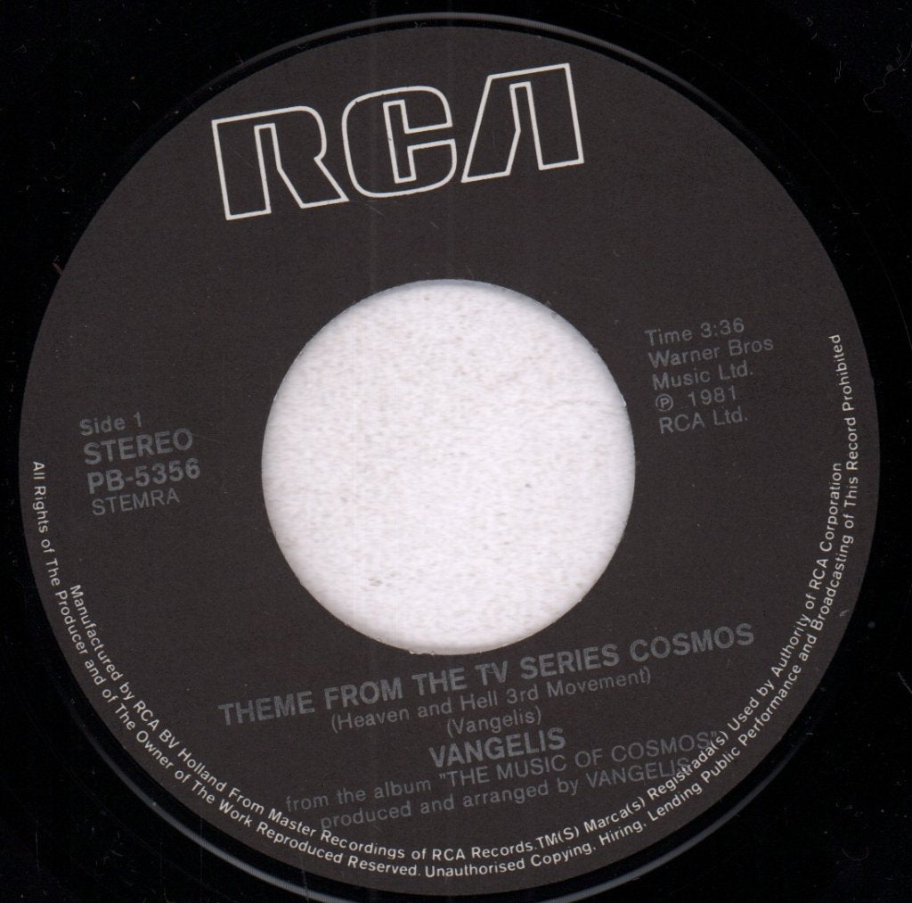 Vangelis - Theme From The TV Series Cosmos - 7 Inch