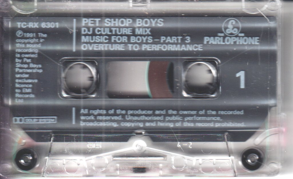 Pet Shop Boys - Dj Culture - Cassette