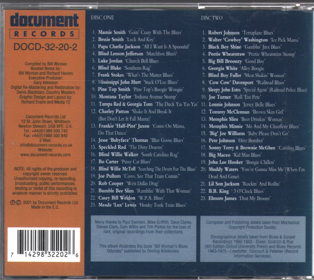 Various Artists - Bill Wyman's Blues Odyssey - Double Cd