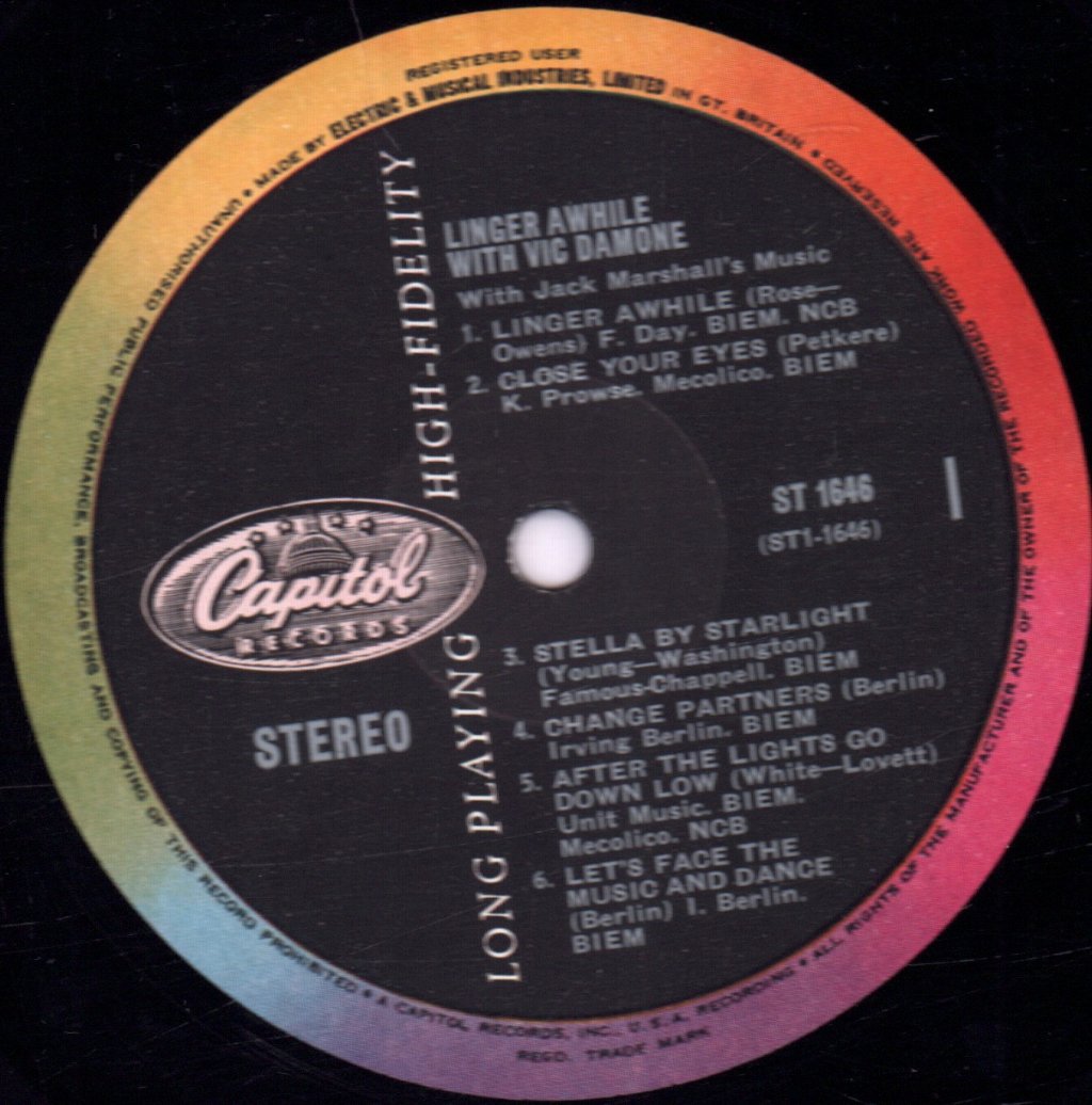 Vic Damone - Linger Awhile - Lp