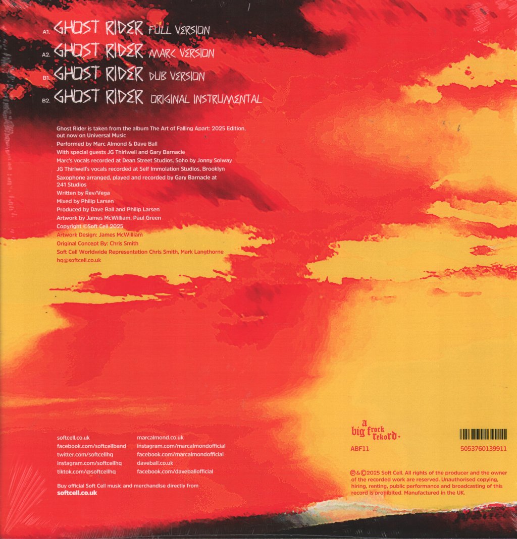 Soft Cell - Ghost Rider - 12 Inch