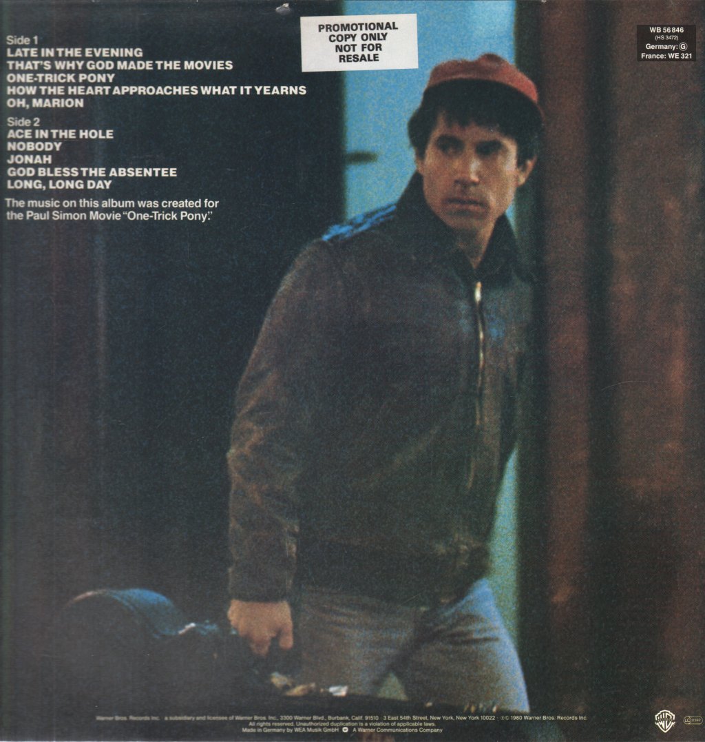 Paul Simon - One Trick Pony - Lp