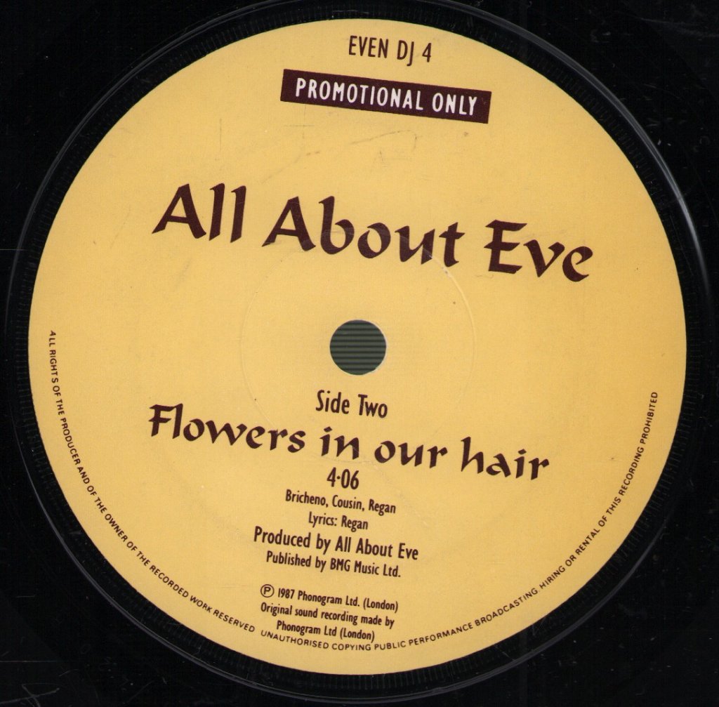 All About Eve - Flowers In Our Hair - 7 Inch