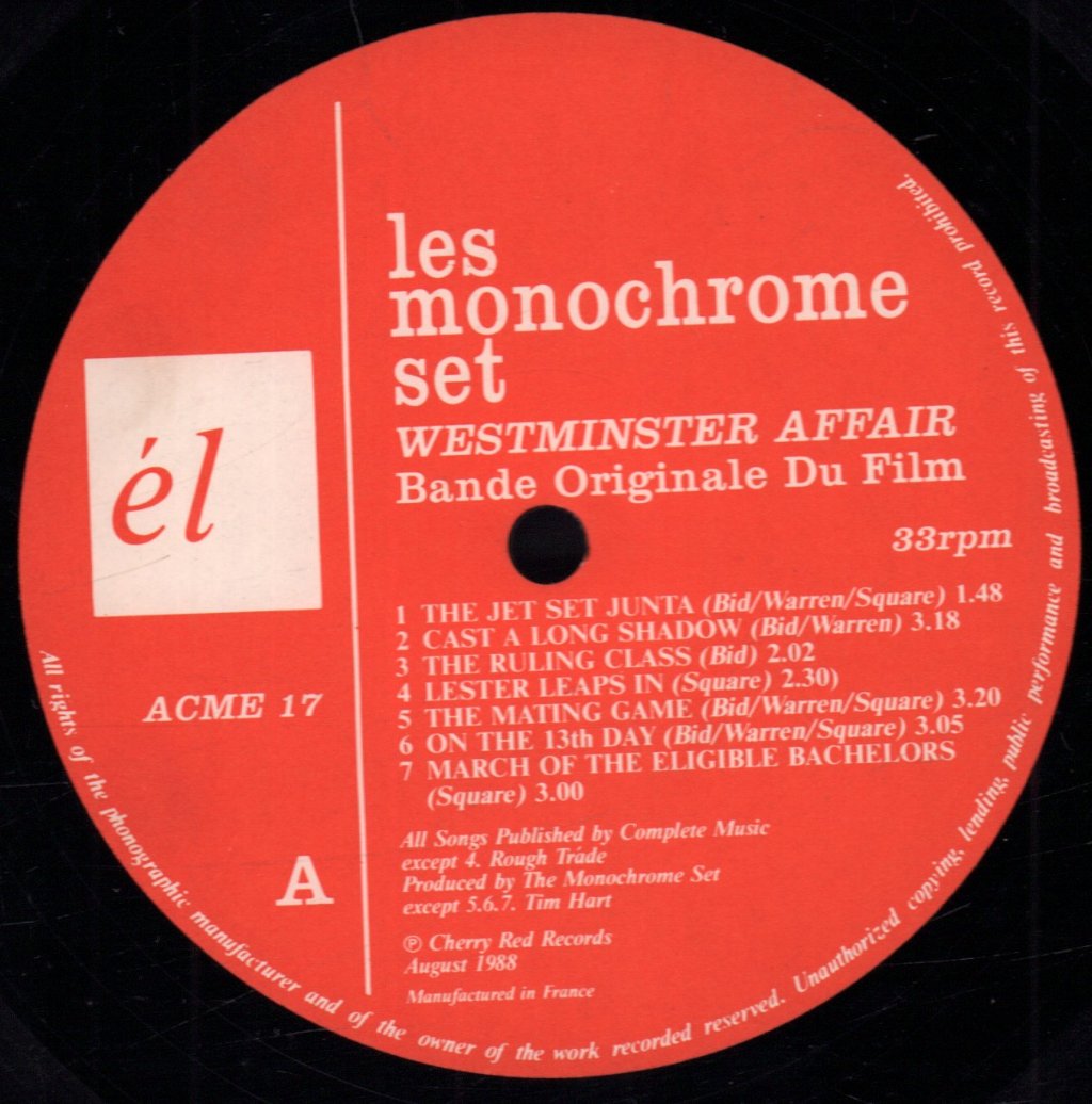 Monochrome Set - Westminster Affair - Lp