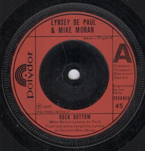 Lynsey De Paul And Mike Moran - Rock Bottom - 7 Inch