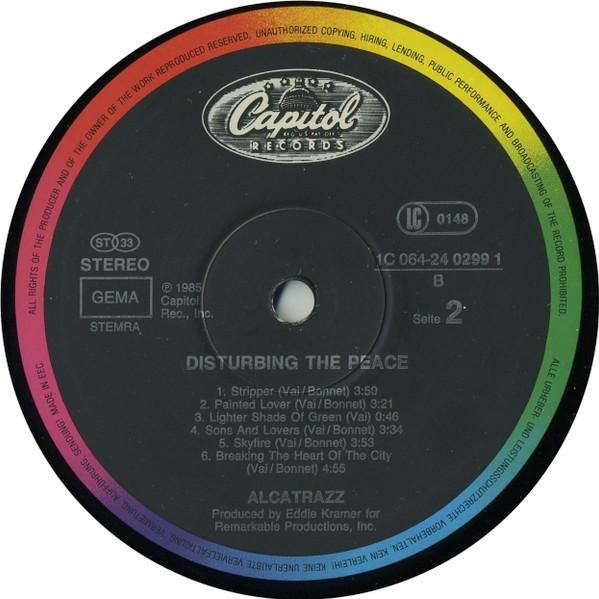 Alcatrazz - Disturbing The Peace - Lp