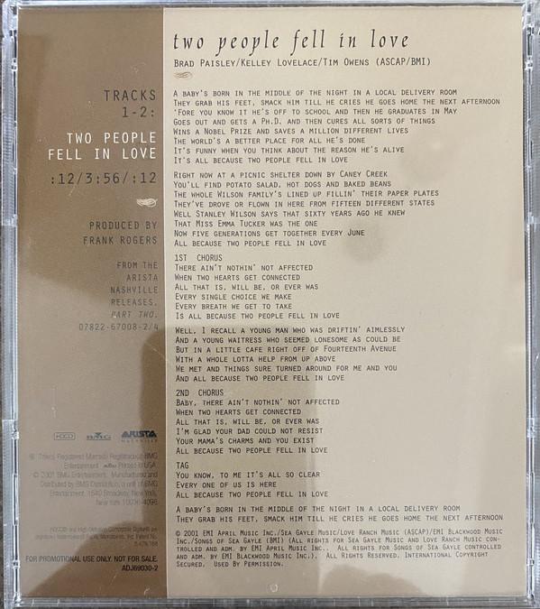 Brad Paisley - Two People Fell In Love - Cd
