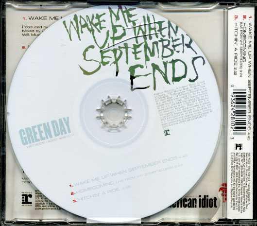 Green Day - Wake Me Up When September Ends - Cd