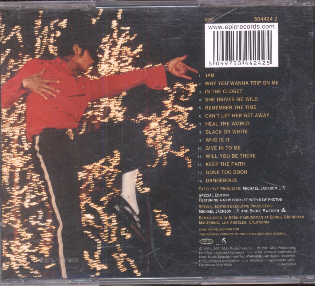 Michael Jackson - Dangerous - Cd