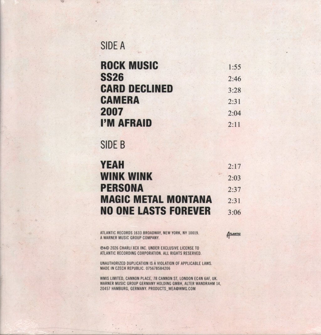 Charli XCX - Music, Fashion, Film - Lp