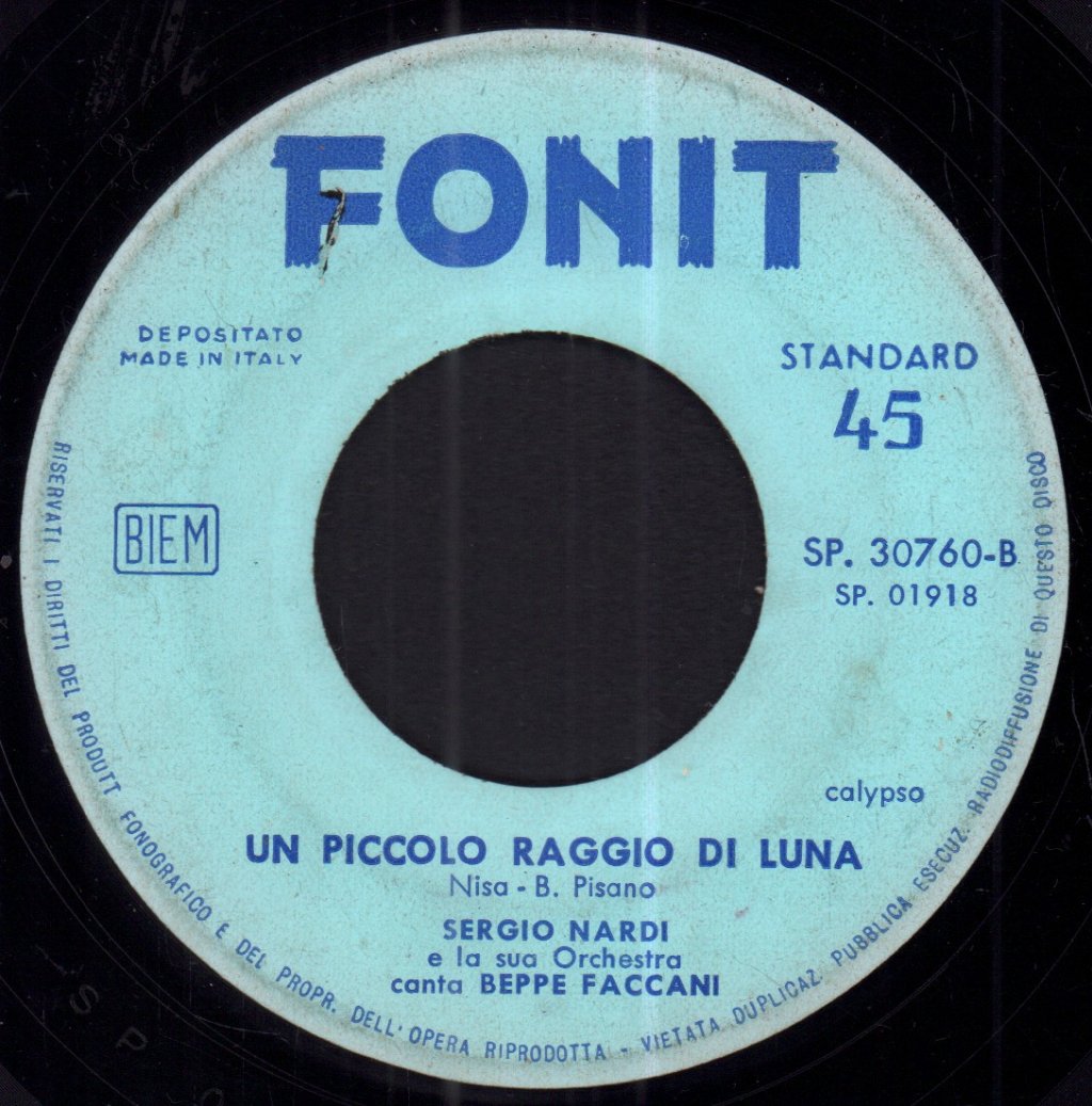 Sergio Nardi - Tabu' - 7 Inch