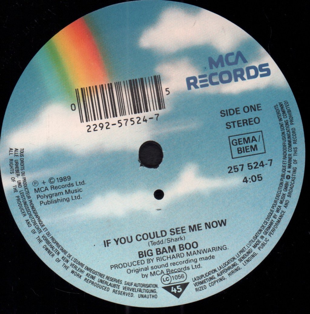 Big Bam Boo - If You Could See Me Now - 7 Inch