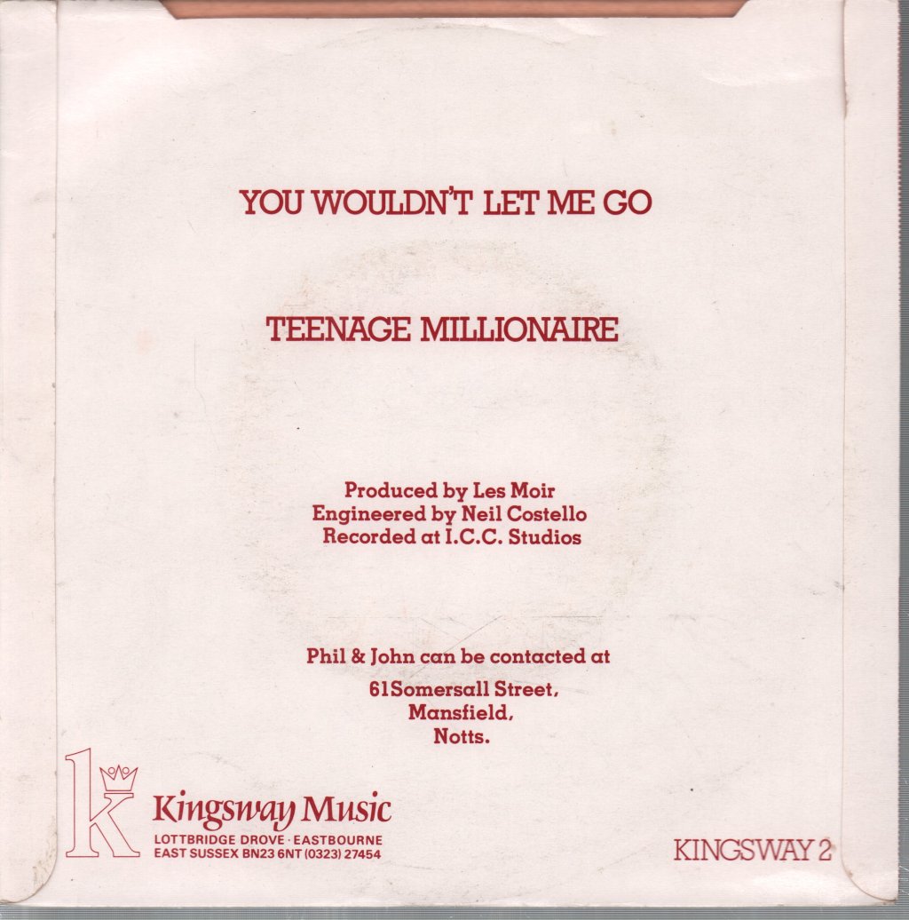Phil And John - You Wouldn't Let Me Go - 7 Inch