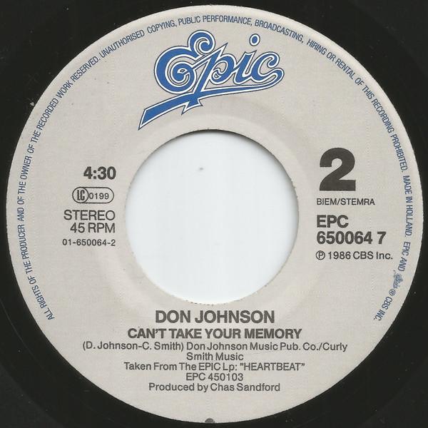 Don Johnson - Heart Beat - 7 Inch