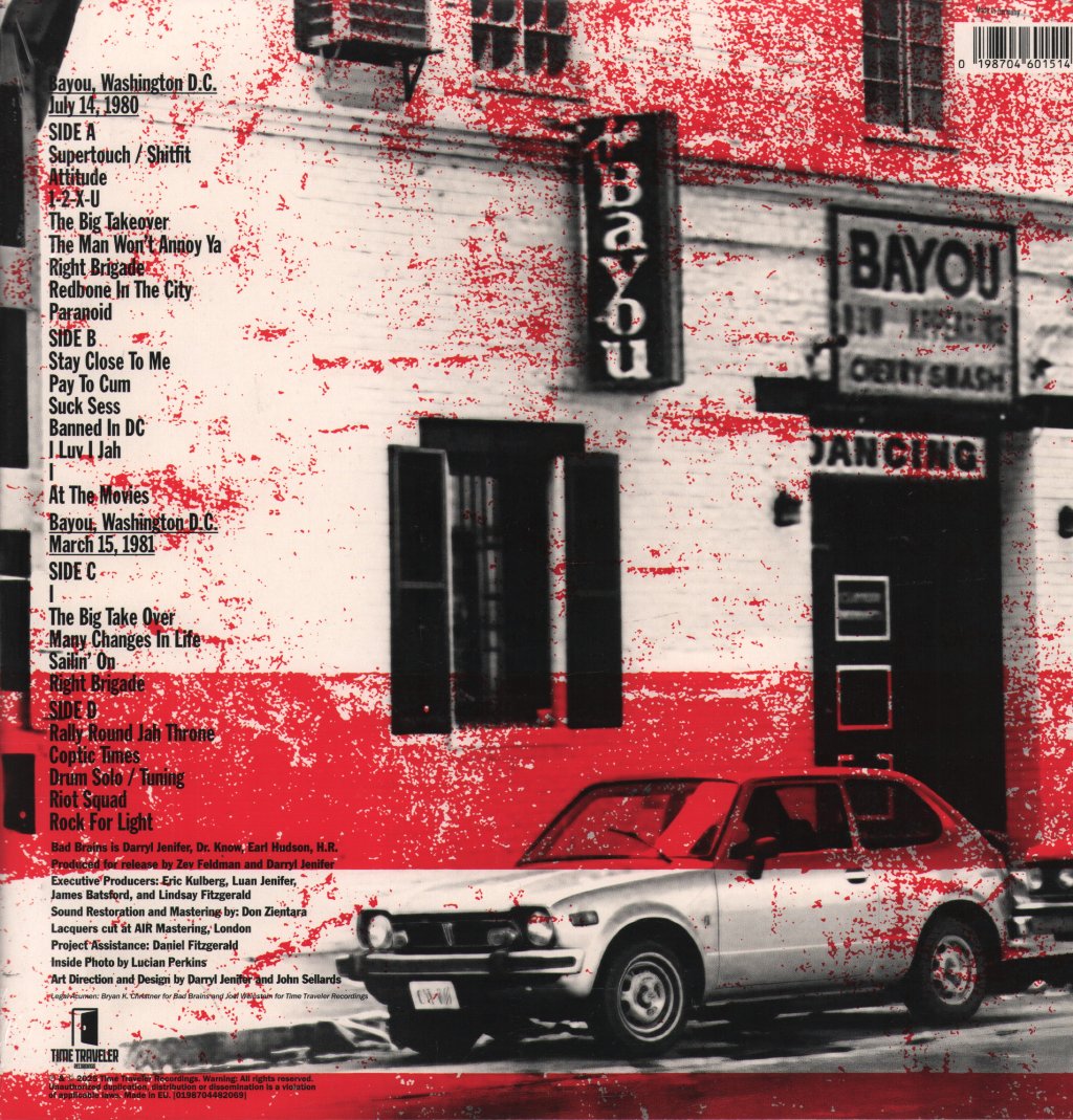 Bad Brains - Live at the Bayou (Black Friday 2025) - Double Lp