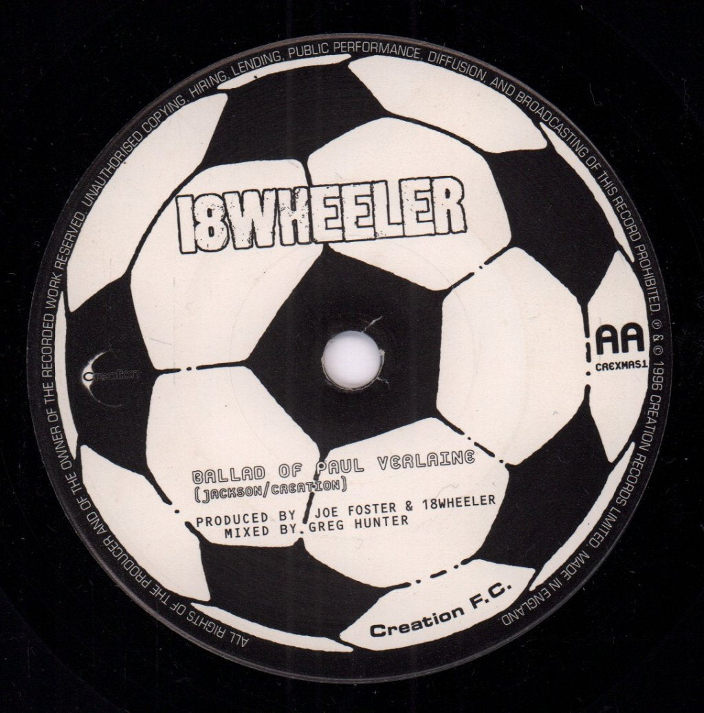 Edward Ball/18 Wheeler - Never Live To Love Again/Ballad Of Paul Verlaine - 7 Inch