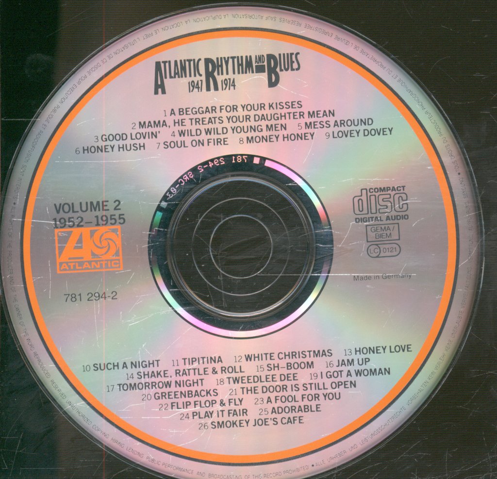 Various Artists - Atlantic Rhythm & Blues 1947-1974, Volume 2 1952-1955 - Cd