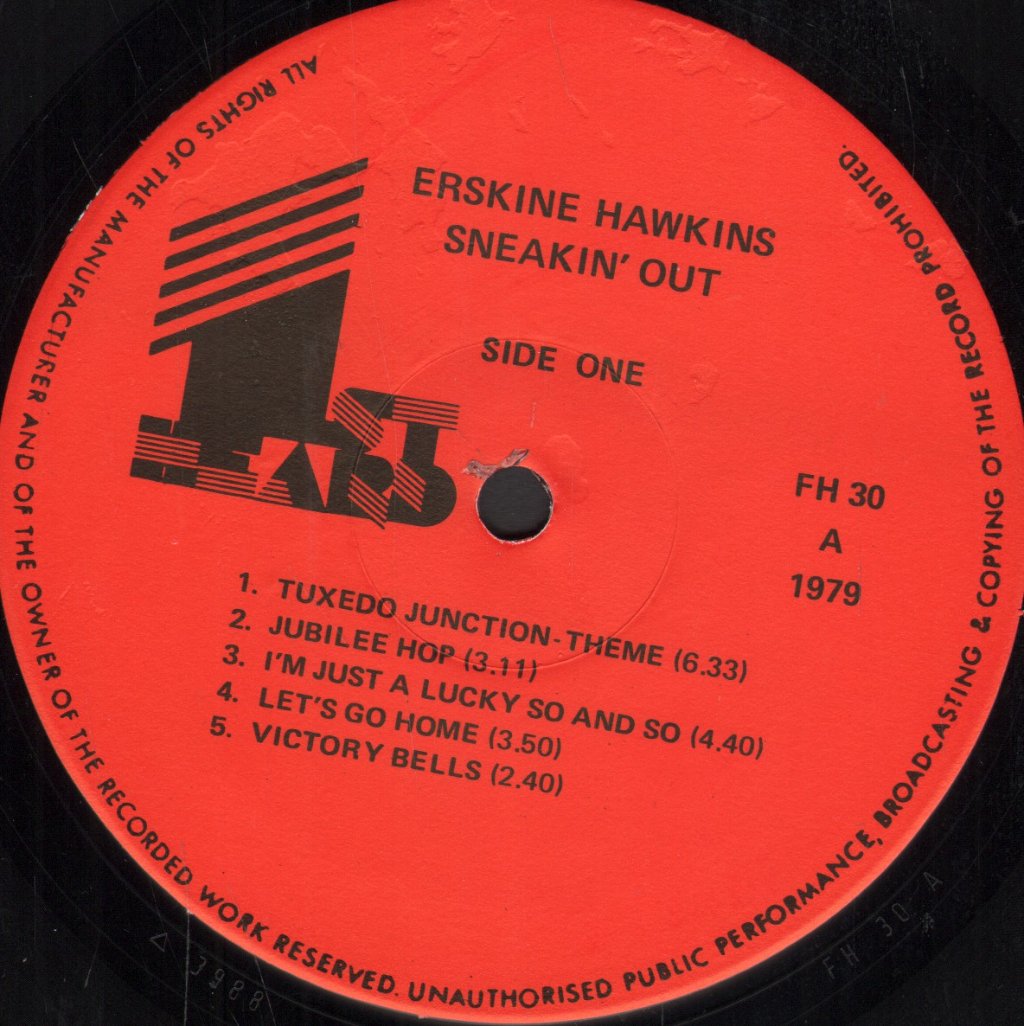 Erskine Hawkins - Sneakin' Out - Lp