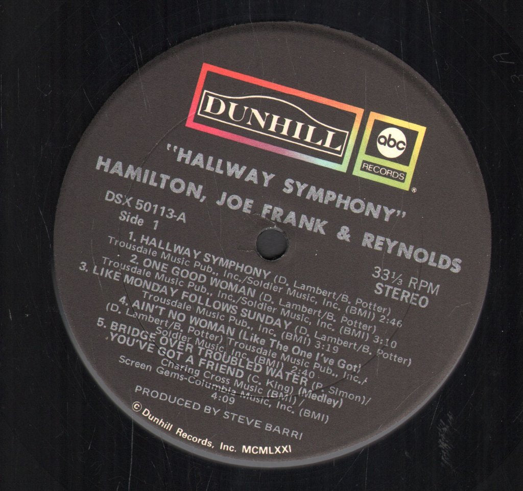 Hamilton Joe Frank And Reynolds - Hallway Symphony - Lp