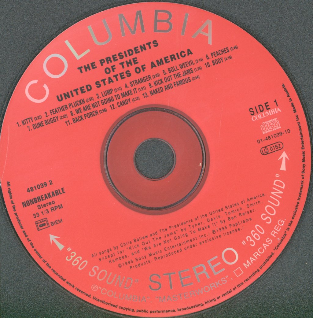 Presidents Of The United States Of America - Presidents Of The United States Of America - Cd