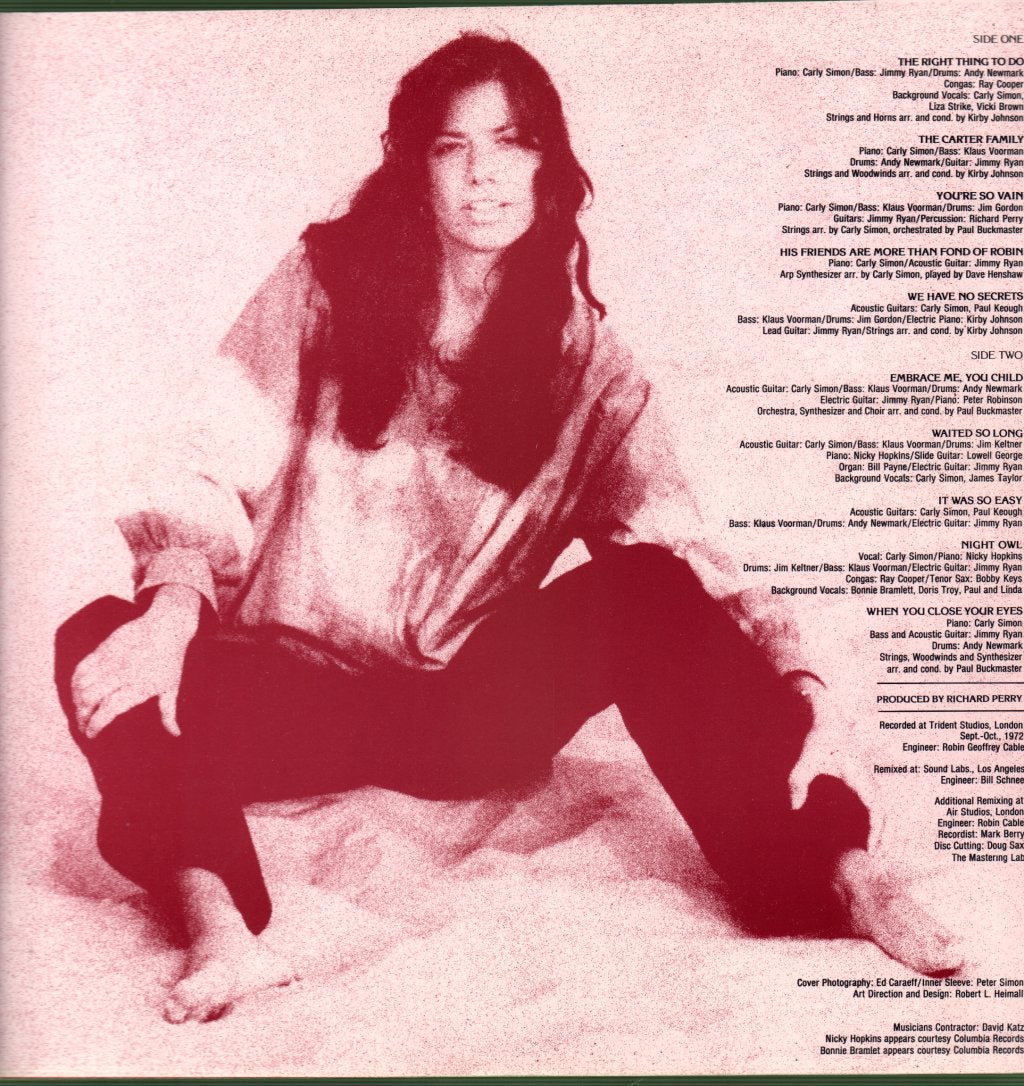 Carly Simon - No Secrets - Lp