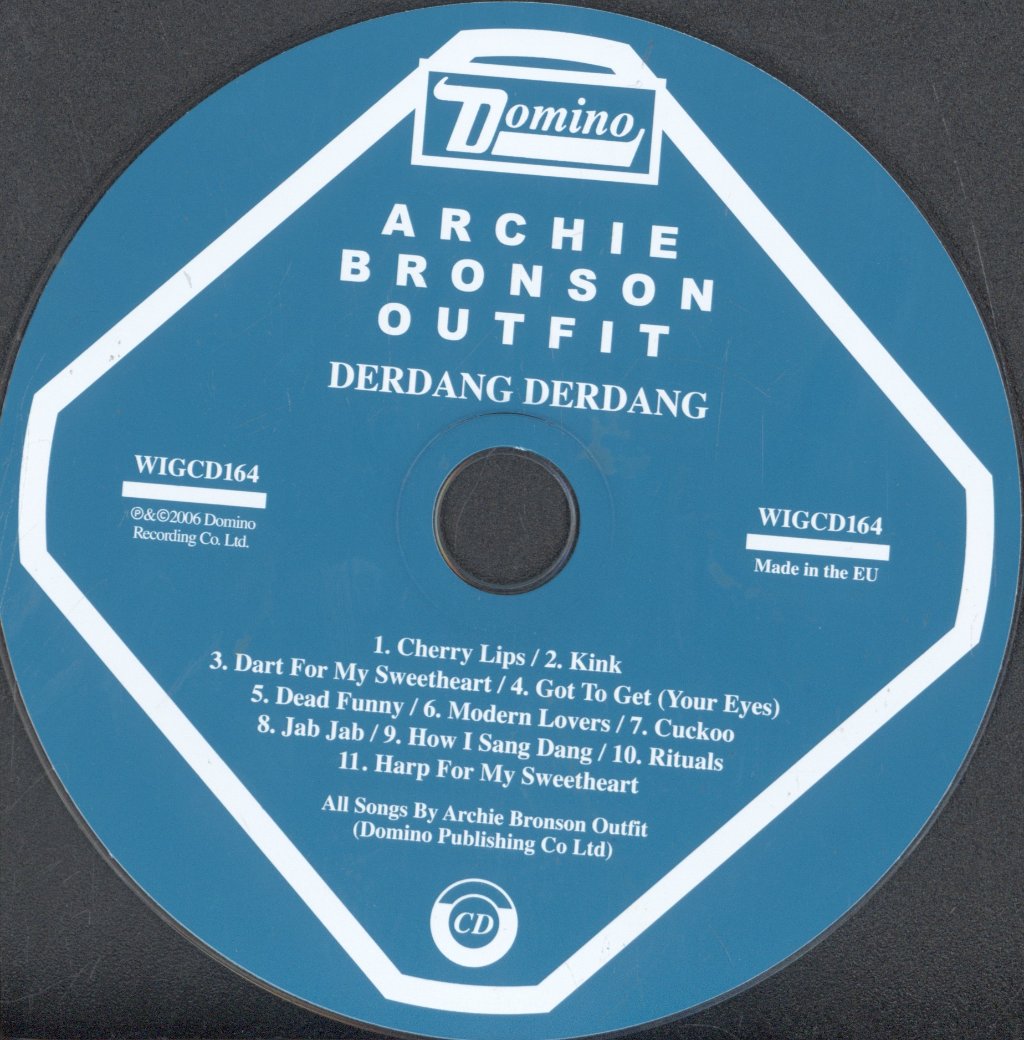 Archie Bronson Outfit - Derdang Derdang - Cd