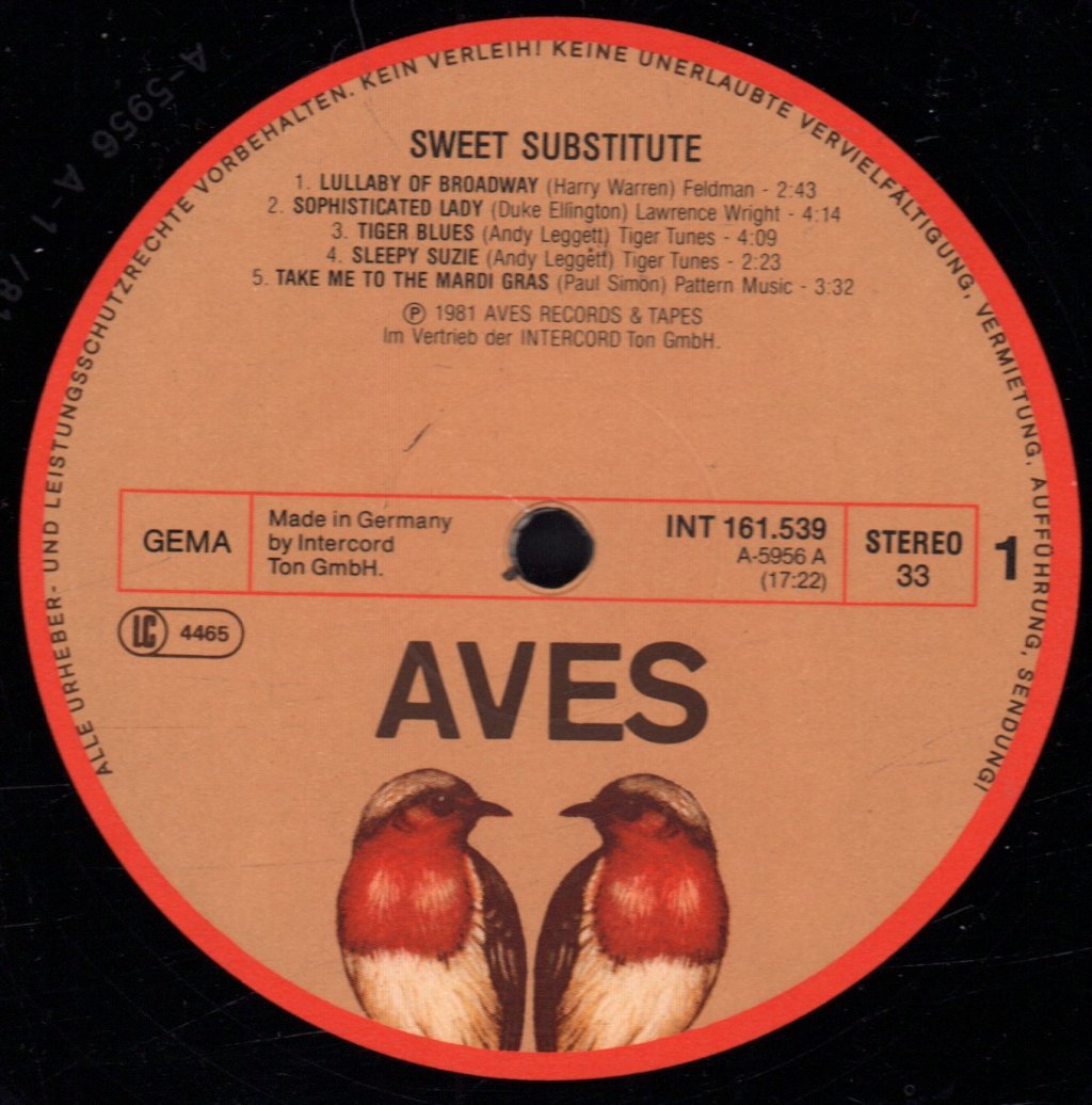 Sweet Substitute - Sweet Substitute - Lp