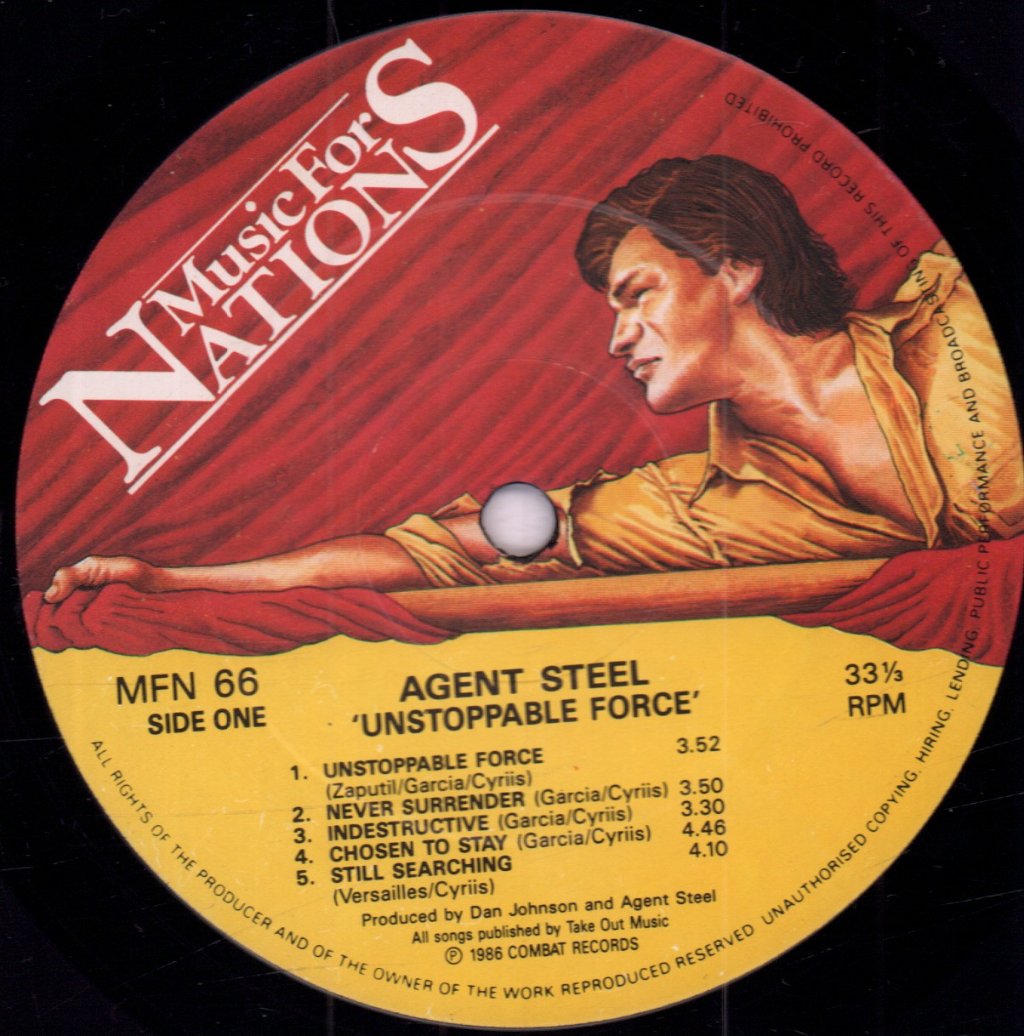 Agent Steel - Unstoppable Force - Lp
