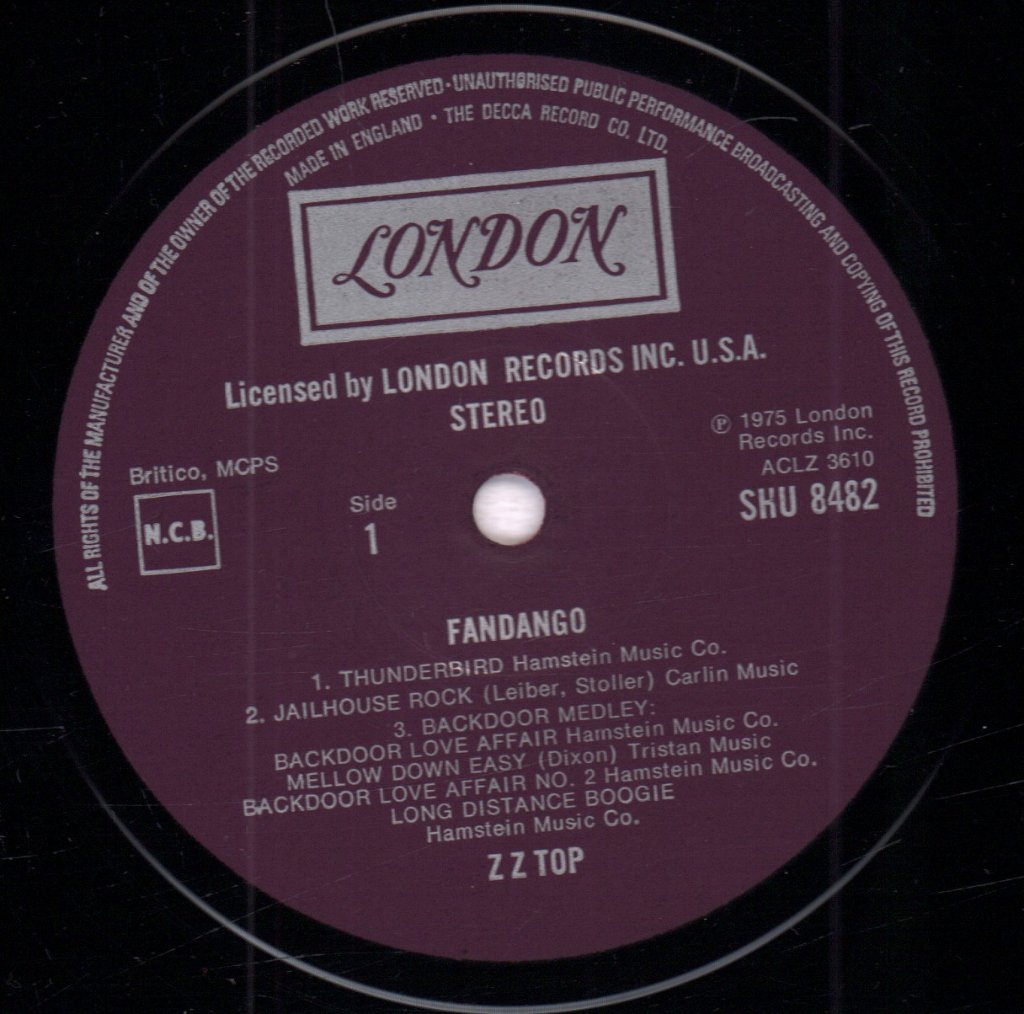ZZ Top - Fandango - Lp