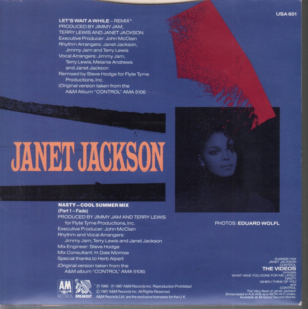 Janet Jackson - Let's Wait Awhile - 7 Inch