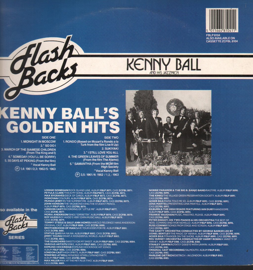 Kenny Ball And His Jazz Men - Kenny Ball's Golden Hits - Lp