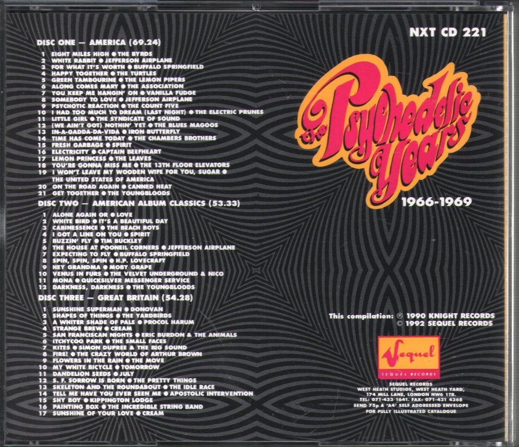Various Artists - Psychedelic Years - Cd Set