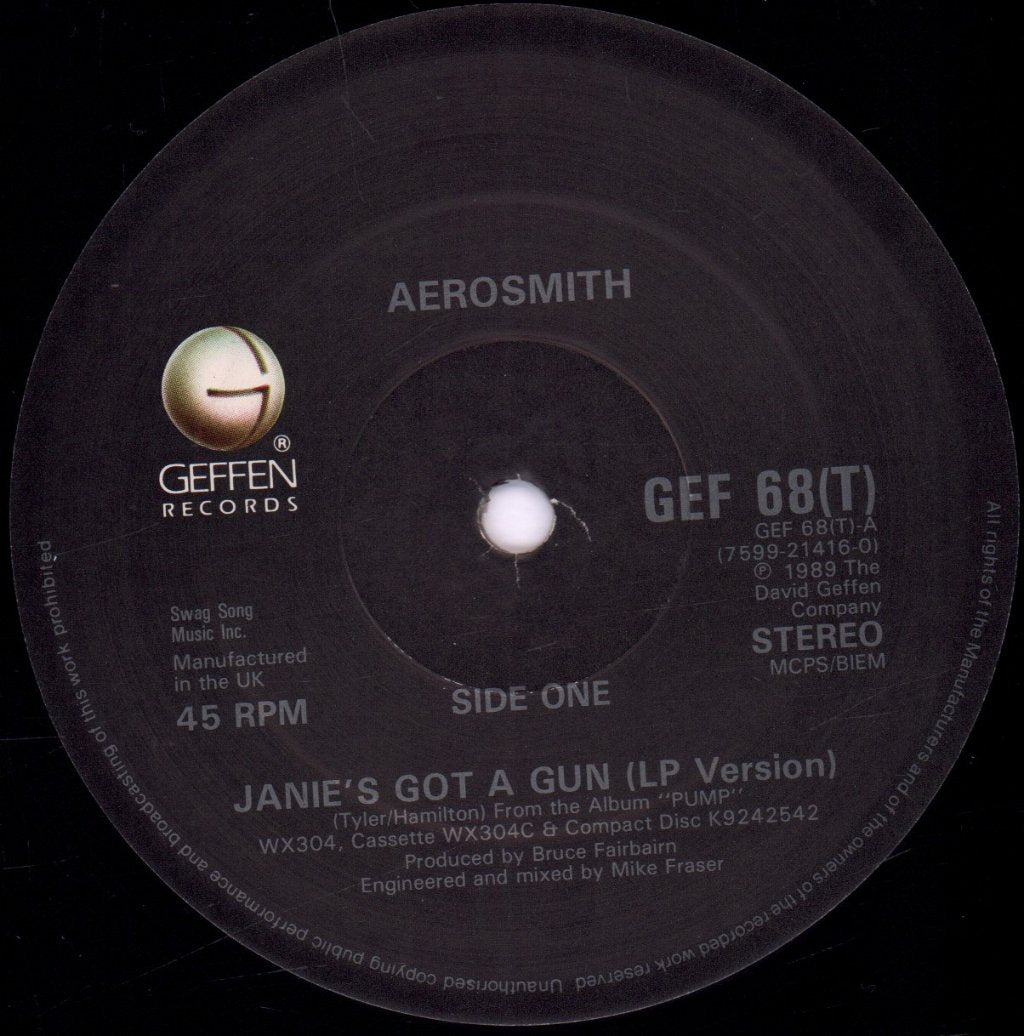 Aerosmith - Janie's Got A Gun - 12 Inch