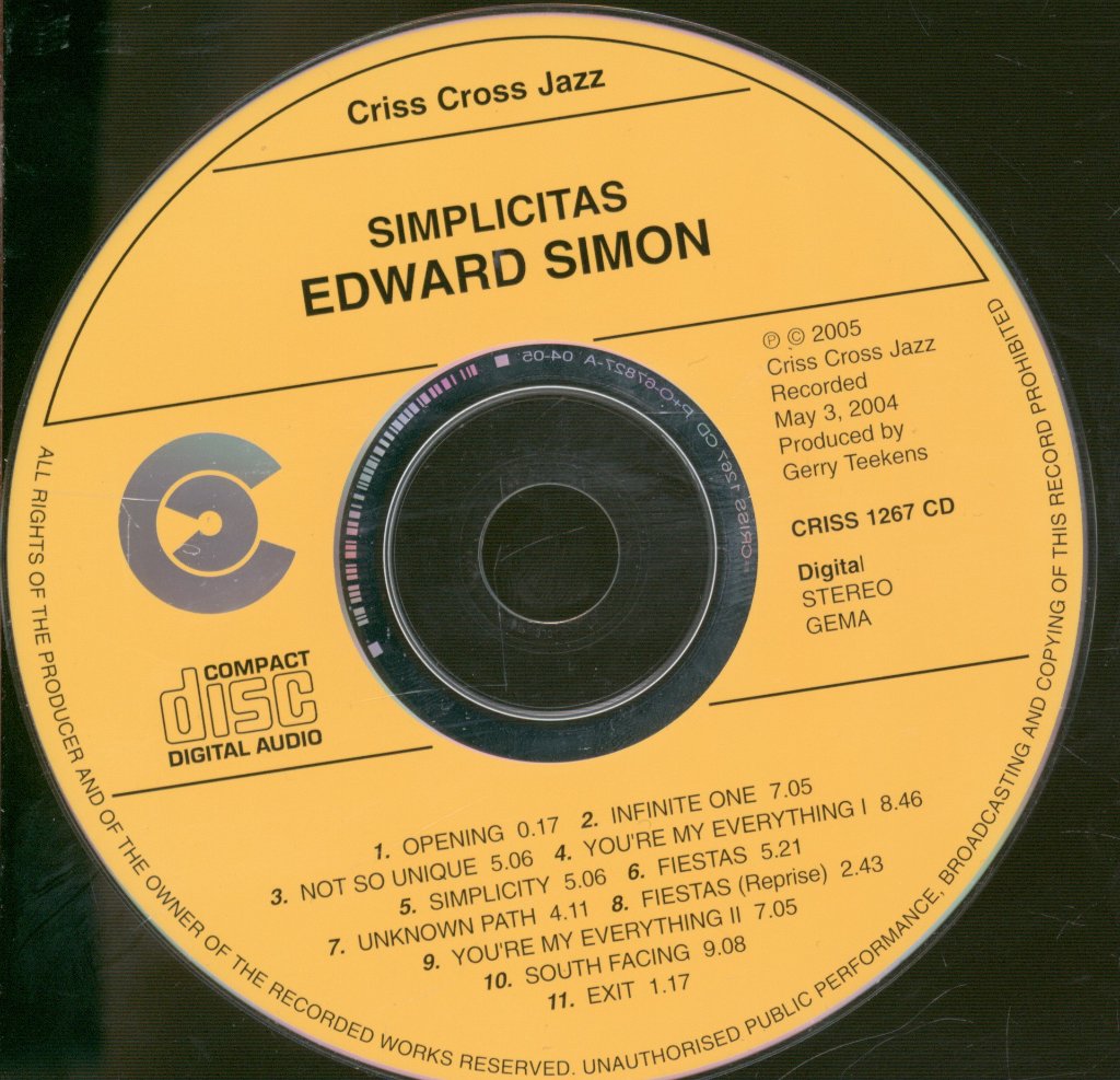 Edward Simon - Simplicitas - Cd