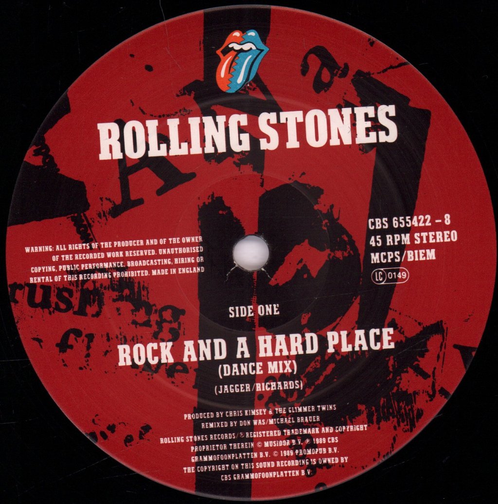 Rolling Stones - Rock And A Hard Place - 12 Inch