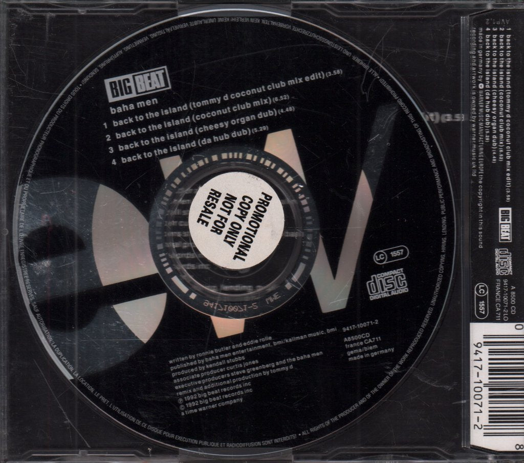 Baha Men - Back To The Island - Cd