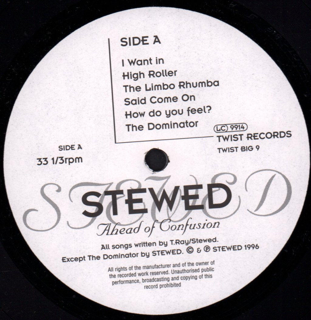 Stewed - Ahead Of Confusion - Lp