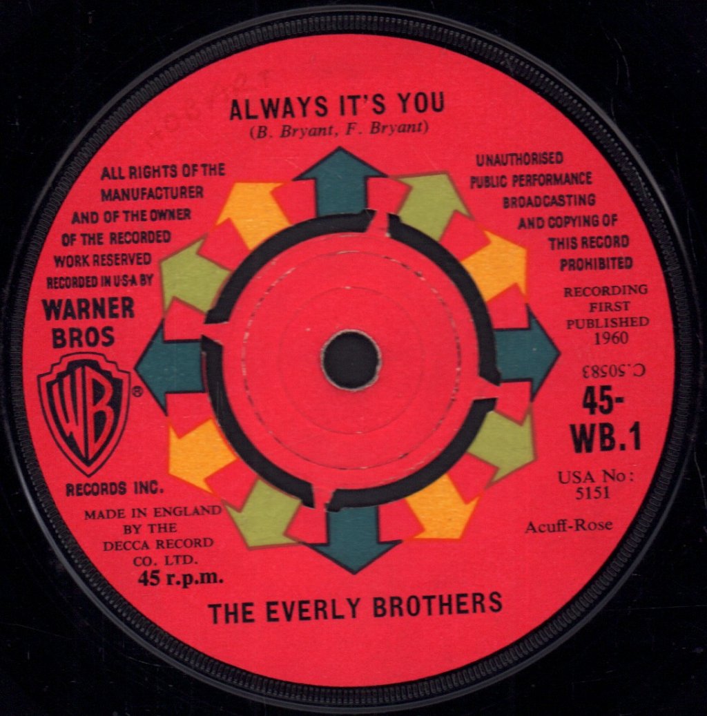 Everly Brothers - Cathy's Clown - 7 Inch