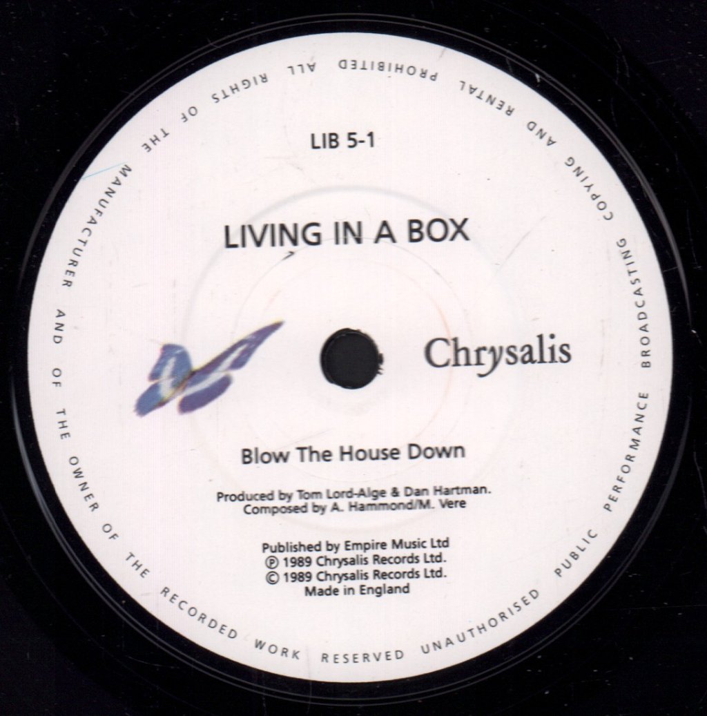 Living In A Box - Blow The House Down - 7 Inch