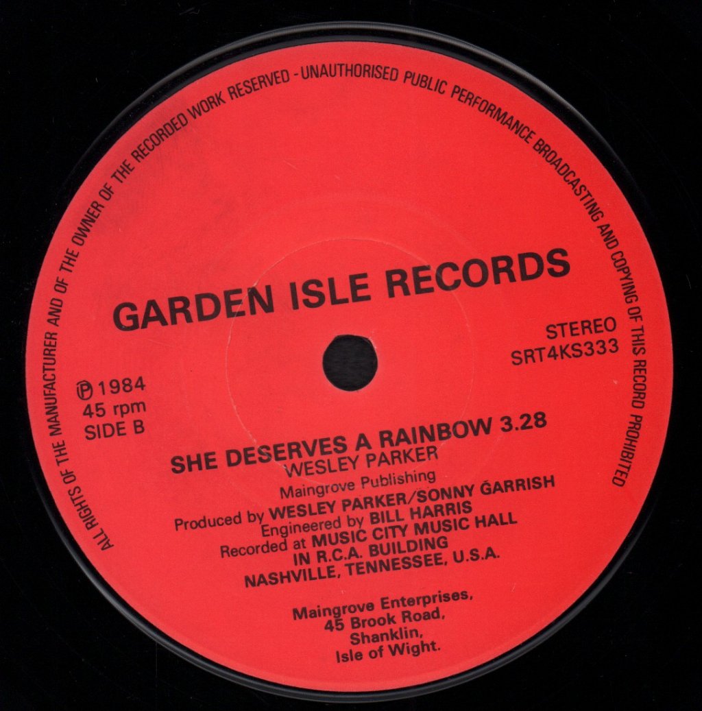 Wesley Parker - White Lines North To Pennsylvania - 7 Inch