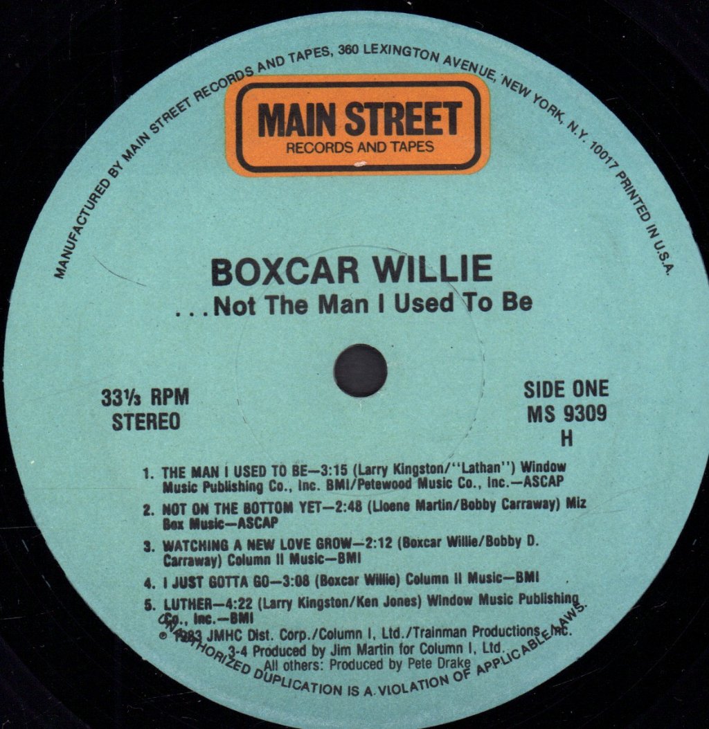 Boxcar Willie - Not The Man I Used To Be - Lp
