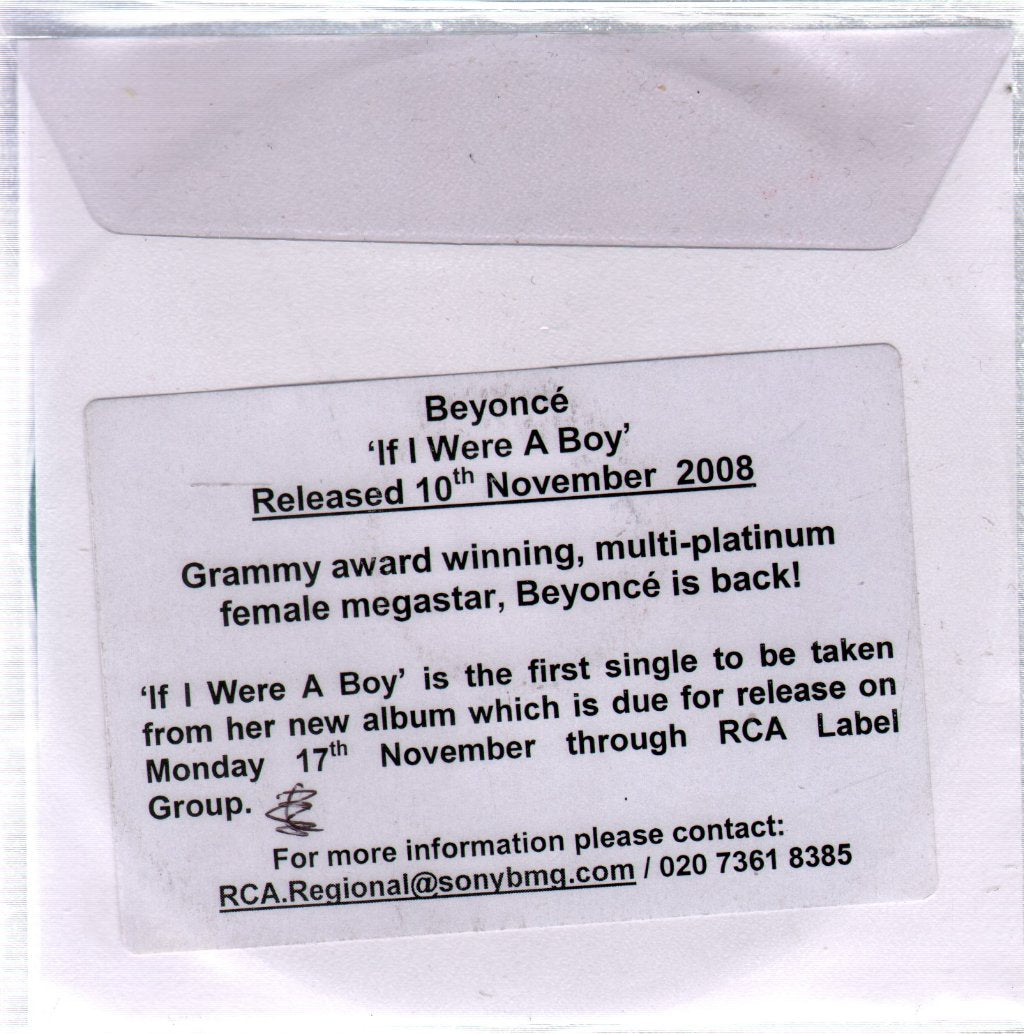 Beyonce - If I Were A Boy - Cdr