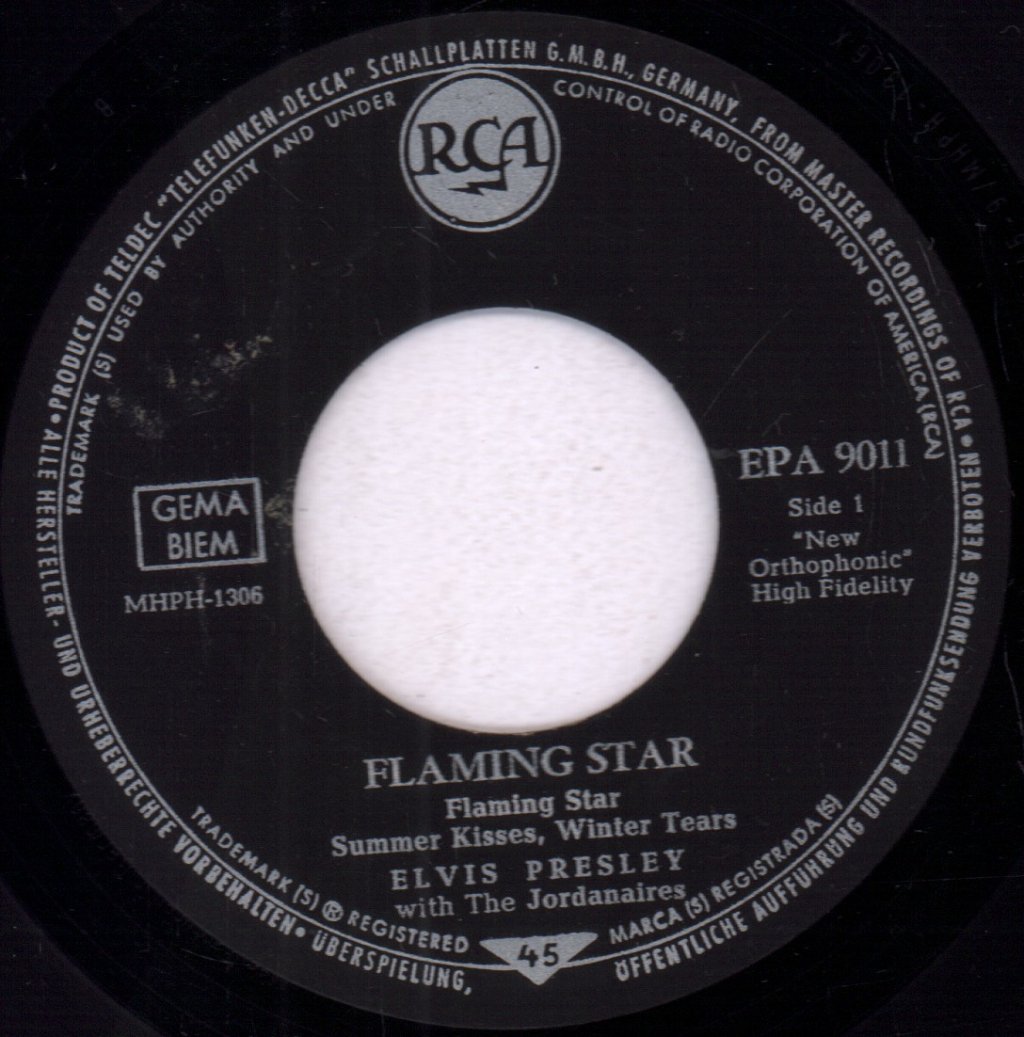 Elvis Presley - Elvis By Request (Flaming Star And 3 Other Great Songs) - 7 Inch