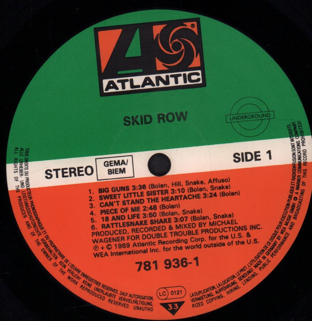Skid Row - Skid Row - Lp