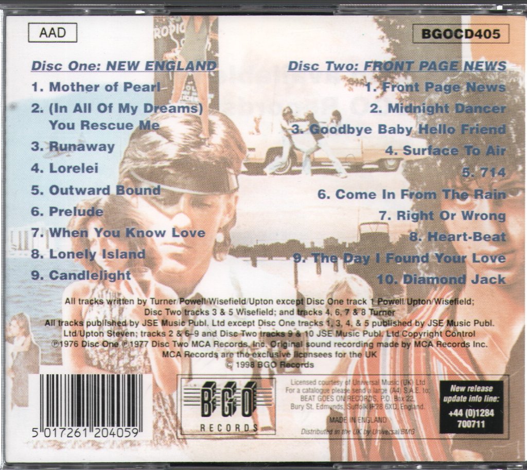 Wishbone Ash - New England/Front Page News - Double Cd