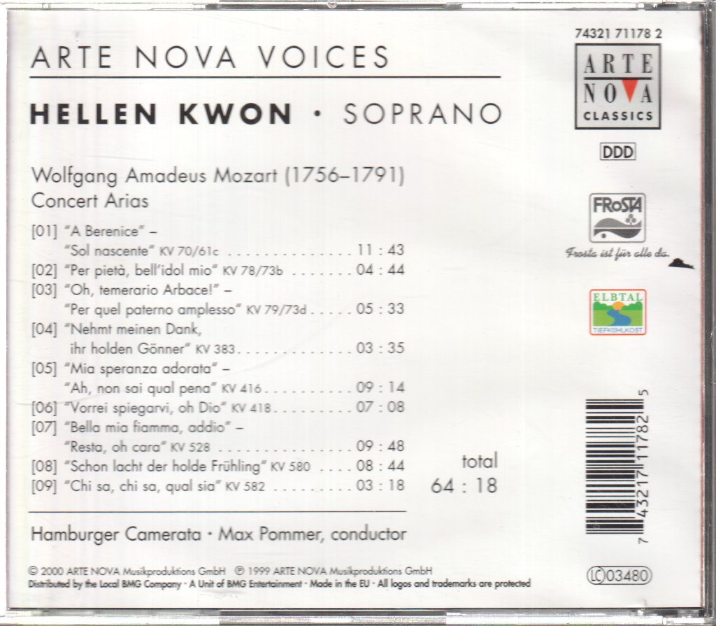 Hellen Kwon - Mozart - Concert Arias - Cd